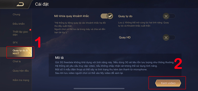 Cách xem video khoảnh khắc trong Liên Quân